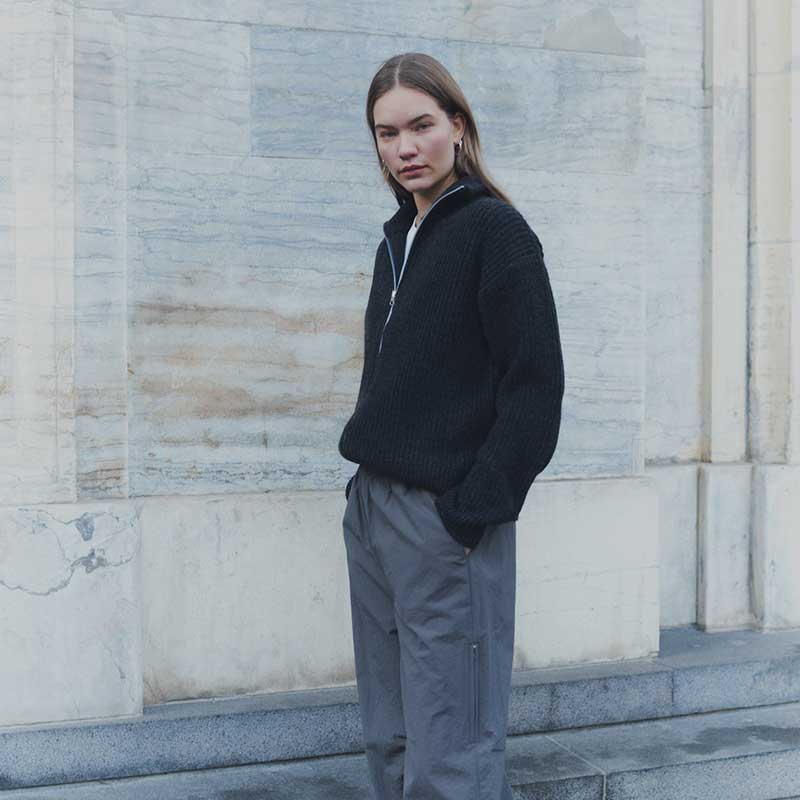 LEVETE ROOM LR-KALIMA 27 KNIT CARDIGAN MØRKEGRÅ