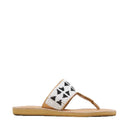 Laidbacklondon Heron LP Leather Sandal Black/White