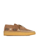 Laidbacklondon Komo Crepe Shoes Camel Suede Black/White
