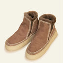 Laidbacklondon Setsu Platform Crochet Camel Suede - J BY J Fashion