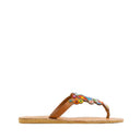 Laidbacklondon Simba Flat Sandal Tribal Brun - J BY J Fashion