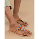 Laidbacklondon Simba Flat Sandal Tribal Brun - J BY J Fashion