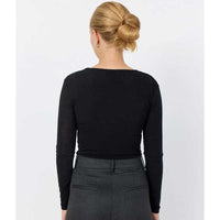 Levete Room LR-Duffy 1 Top Black - J BY J Fashion