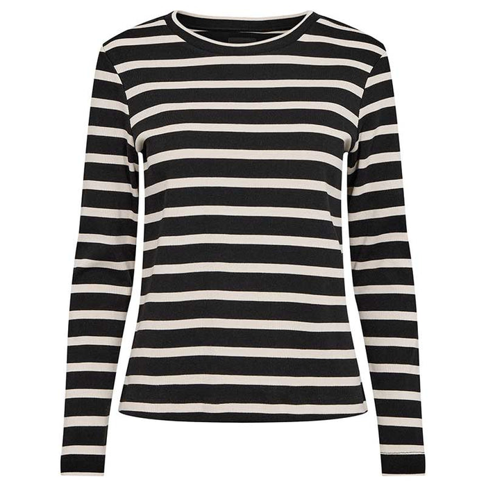 Levete Room LR-Eagle 1 Striped Blouse Sort