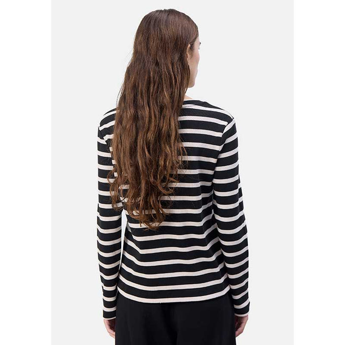 Levete Room LR-Eagle 1 Striped Blouse Sort
