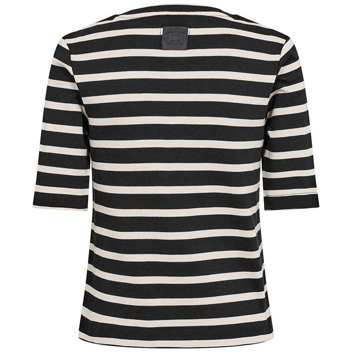Levete Room LR-Eagle 2 Striped T-Shirt Sort