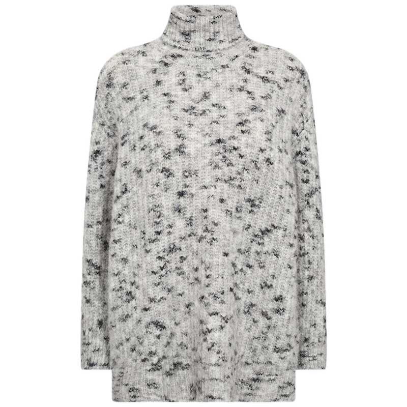 Levete Room LR-Isabelle 1 Pullover Knit Light Grey - J BY J Fashion