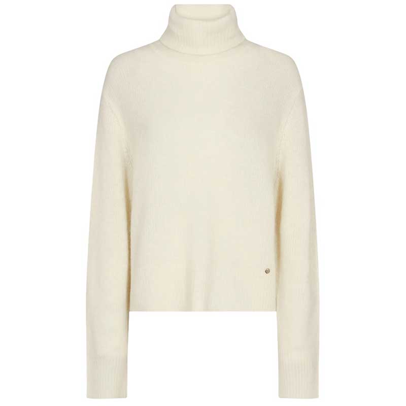 MOS MOSH MMAIDY THORA ROLLNECK KNIT OFF WHITE - J BY J Fashion