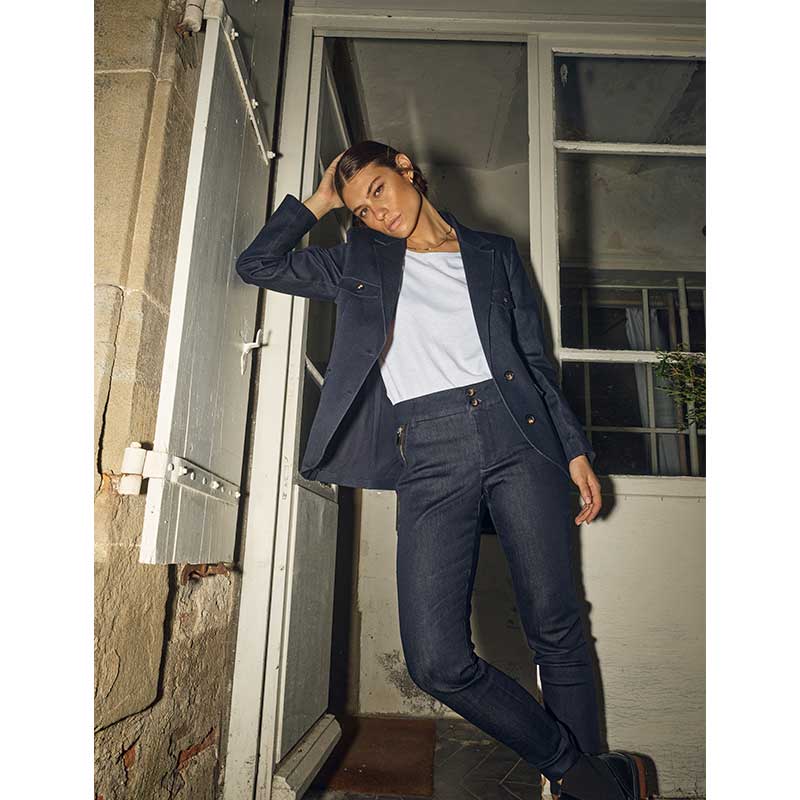 MOS MOSH MMELLE HYBRID BLAZER MØRKEBLÅ
