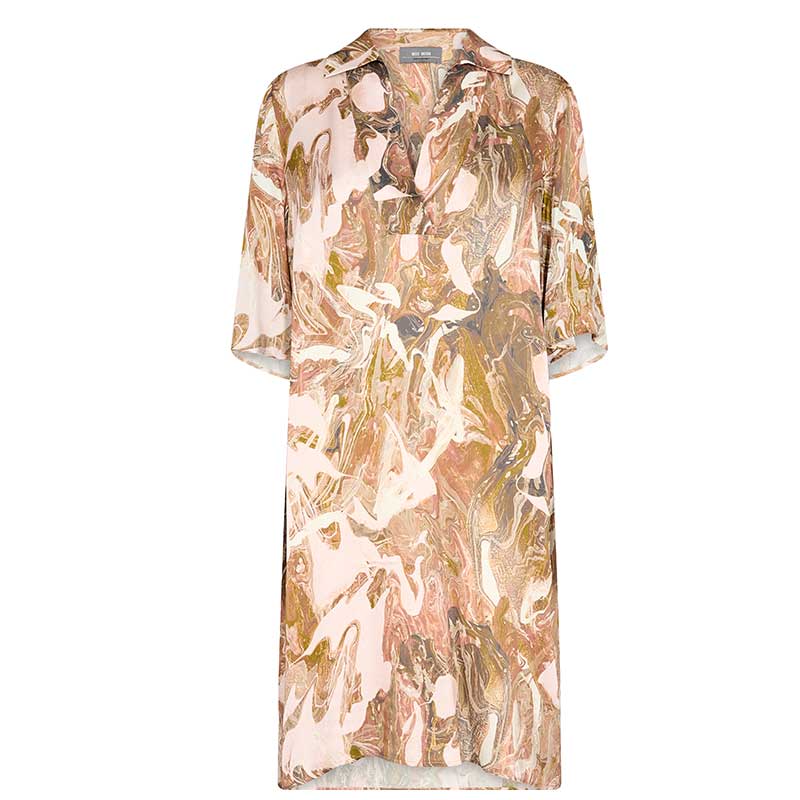 MOS MOSH MMSHANE MARBLE DRESS BRUN