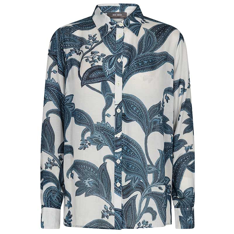 MOS MOSH MMTAYLOR PAIZ SHIRT BLÅ