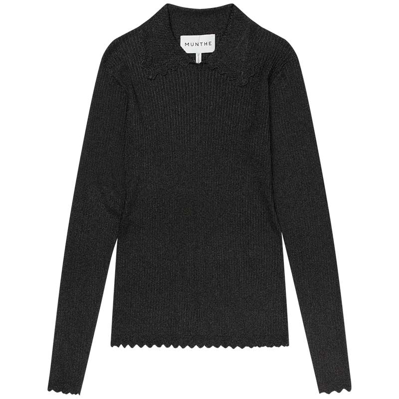 MUNTHE ELSE LUREX BLOUSE SORT