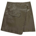 MUNTHE EXPENCE LEATHER SKIRT ARMY - J BY J Fashion