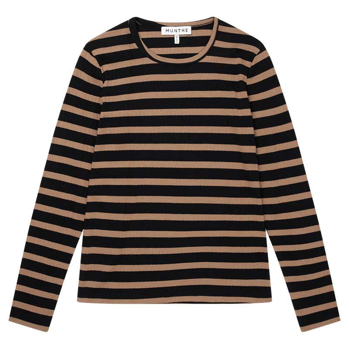 MUNTHE JOTE STRIPE L/S T-SHIRT BRUN-J BY J Fashion