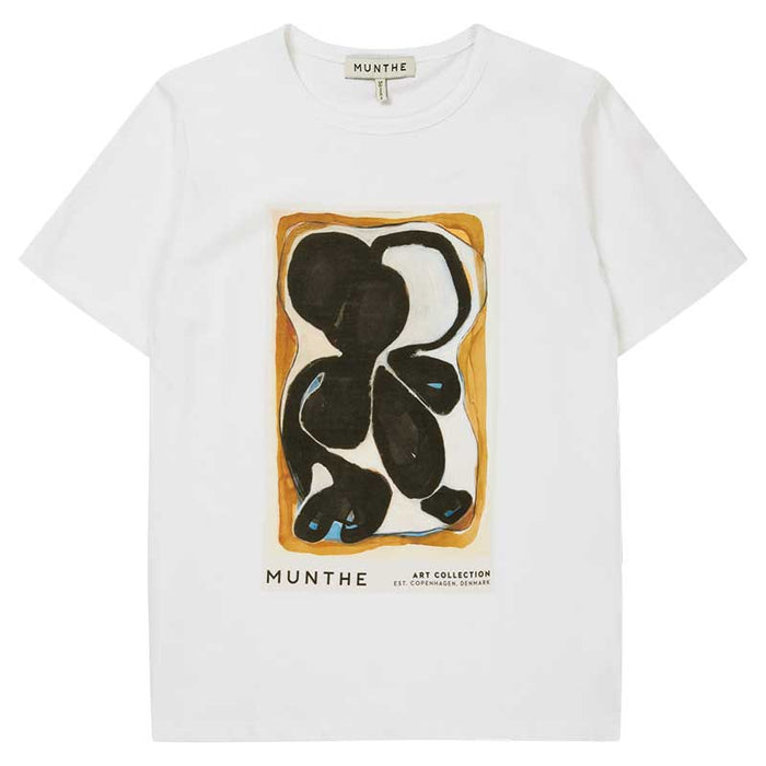 MUNTHE LAKEN T-SHIRT HVID