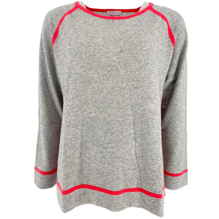 MW23 MANGAS KNIT GRÅ-J BY J Fashion