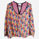 M. Wiesneck Zag Blouse Flower