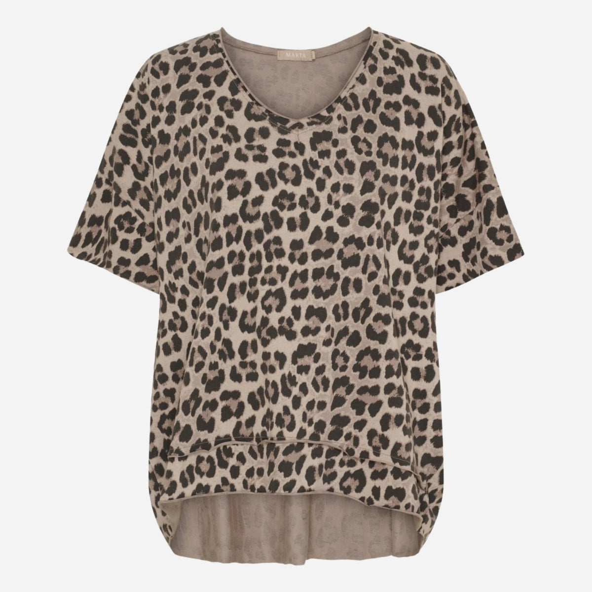 Marta Du Chateau MDCHarper Tee Beige Leo
