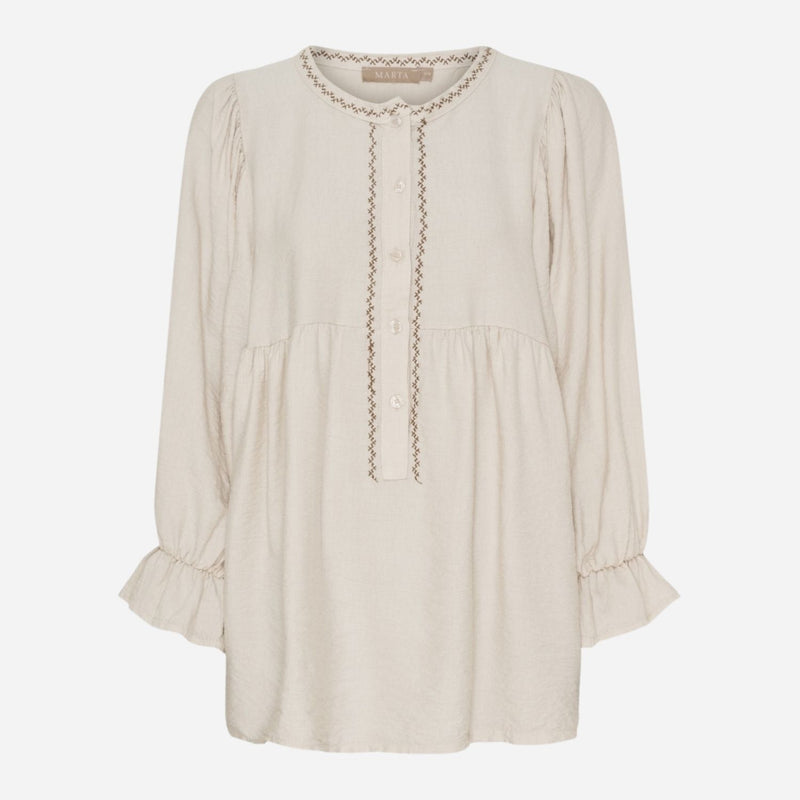 Marta Du Chateau MDCPoppy Shirt Sabbia