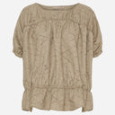 Marta Du Chateau MDCSaffron Blouse Camel Print