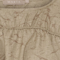 Marta Du Chateau MDCSaffron Blouse Camel Print
