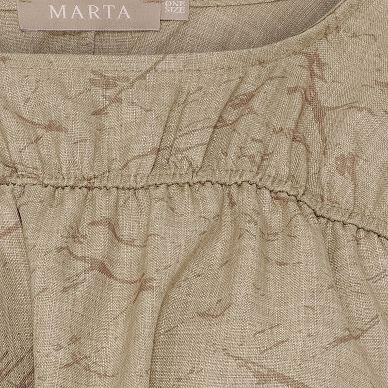 Marta Du Chateau MDCSaffron Blouse Camel Print