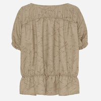 Marta Du Chateau MDCSaffron Blouse Camel Print