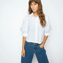 Mos Mosh MMAdjao Bernat Emb Shirt White