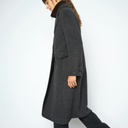 Mos Mosh MMAlva Loisa Mock Neck Coat Antracite