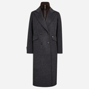 Mos Mosh MMAlva Loisa Mock Neck Coat Antracite