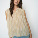 Mos Mosh MMAmelia Stripe SL Blouse Sesame