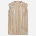 Mos Mosh MMAmelia Stripe SL Blouse Sesame