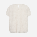Mos Mosh MMBrim O-SS Faux Fur Tee Ecru