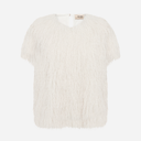 Mos Mosh MMBrim O-SS Faux Fur Tee Ecru