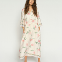 Mos Mosh MMBunno Big Orchid Dress Ecru