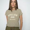 Mos Mosh MMCamp O-SS Stripe Tee Burnt Olive