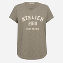 Mos Mosh MMCamp O-SS Stripe Tee Burnt Olive