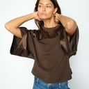 Mos Mosh MMLela O-SS Satin Sweatshirt Delicioso