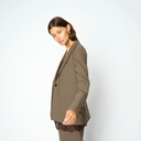 Mos Mosh MMLucey Dynamic blazer i sandfarvet-3