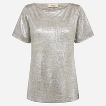 Mos Mosh MMNiva O t-shirt i sølv-1