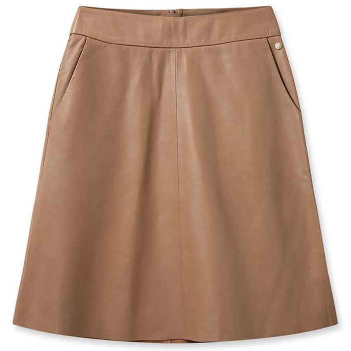 Mos Mosh MMAppiah Leather Skirt Lys Brun - J BY J Fashion