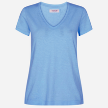 Mos Mosh MMArden Organic V-SS Tee Ultramarine - J BY J Fashion
