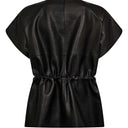 Mos Mosh MMAylin Leahter Waistcoat Black