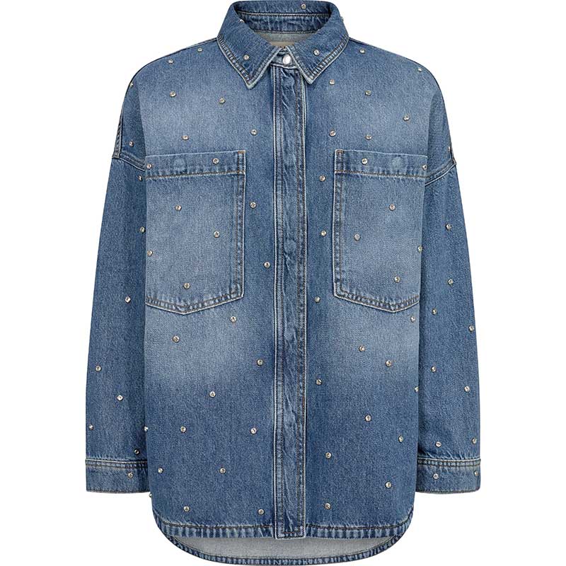 Mos Mosh MMEmme Marine Shirt Mid Blue - J BY J Fashion