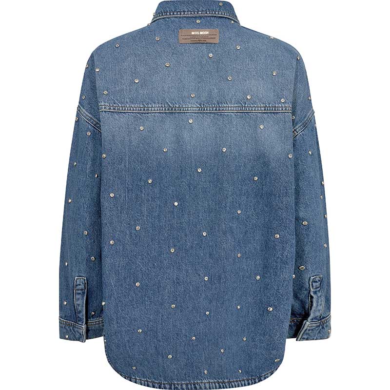 Mos Mosh MMEmme Marine Shirt Mid Blue - J BY J Fashion