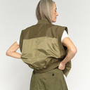 Mos Mosh MMJovo Neola Waistcoat Olive Night - J BY J Fashion