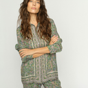 Mos Mosh MMKana Flowish Orchid Shirt Turf Green - J BY J Fashion