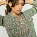 Mos Mosh MMKana Flowish Orchid Shirt Turf Green - J BY J Fashion