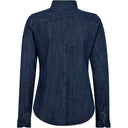 Mos Mosh MMMattie Flip Denim Shirt Dark Blue - J BY J Fashion