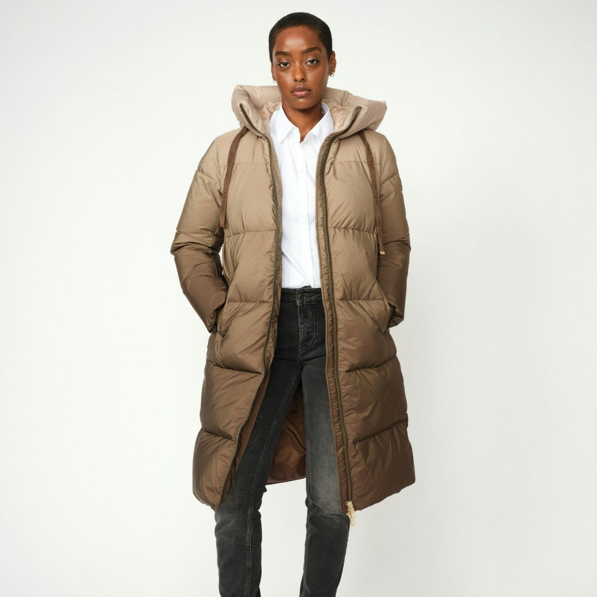 Mos Mosh MMNova Dip Dye Down Jacket Savannah Tan